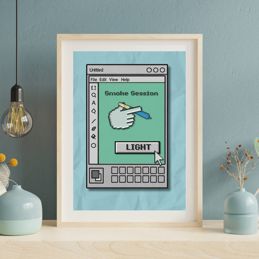 THE DIGITAL SMOKE SESSION PRINT