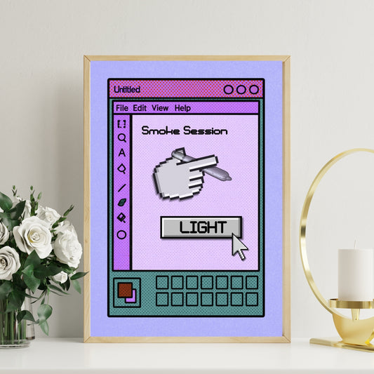 THE DIGITAL SMOKE SESSION PRINT