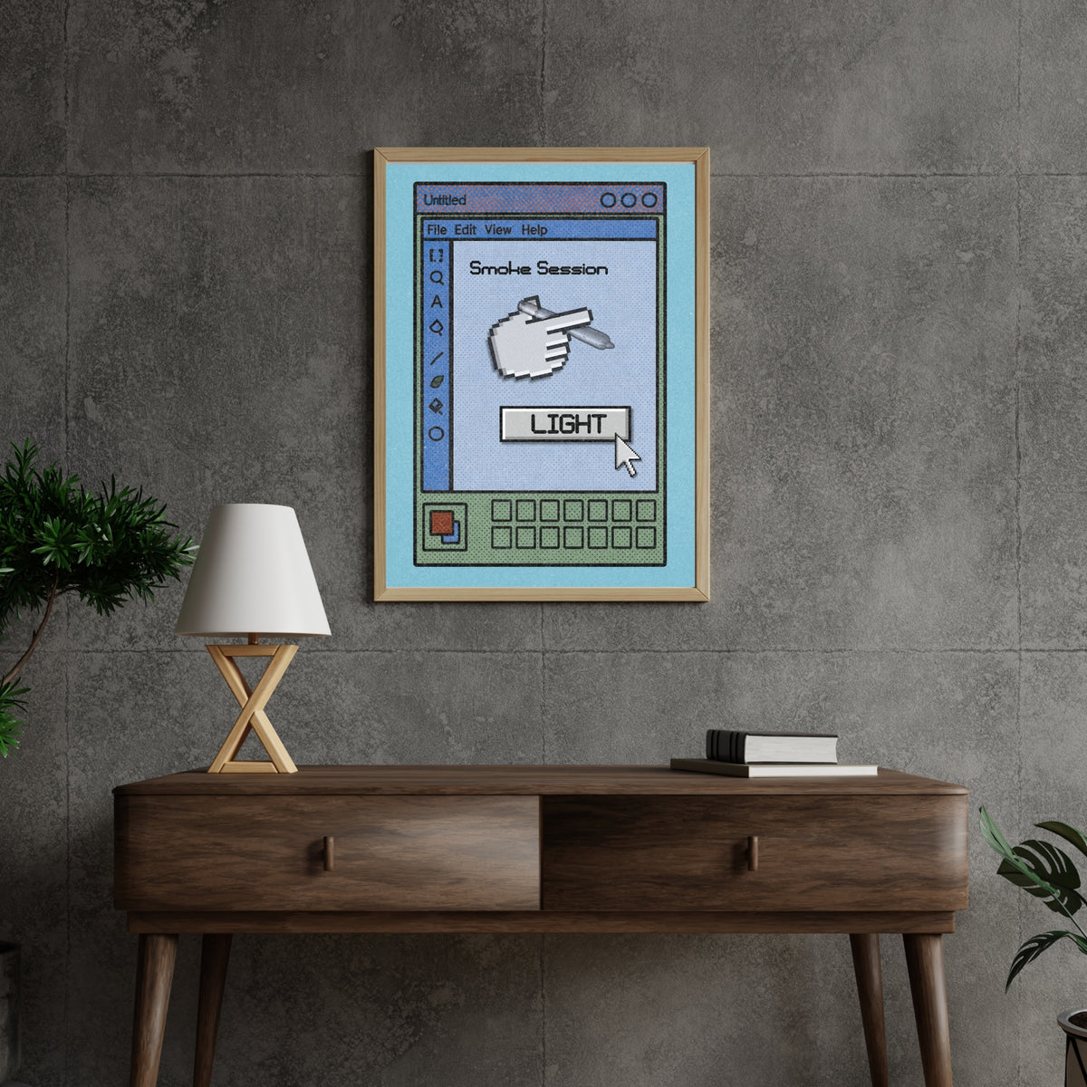 THE DIGITAL SMOKE SESSION PRINT