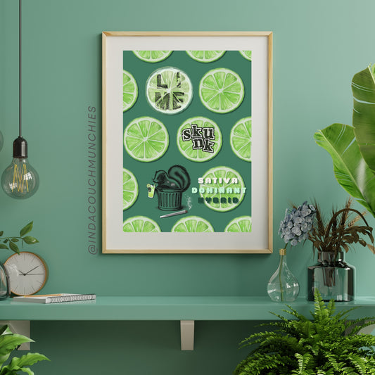 THE LIME SKUNK PRINT