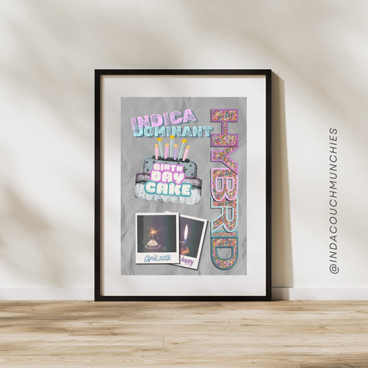 THE BIRTHDAY CAKE PRINT